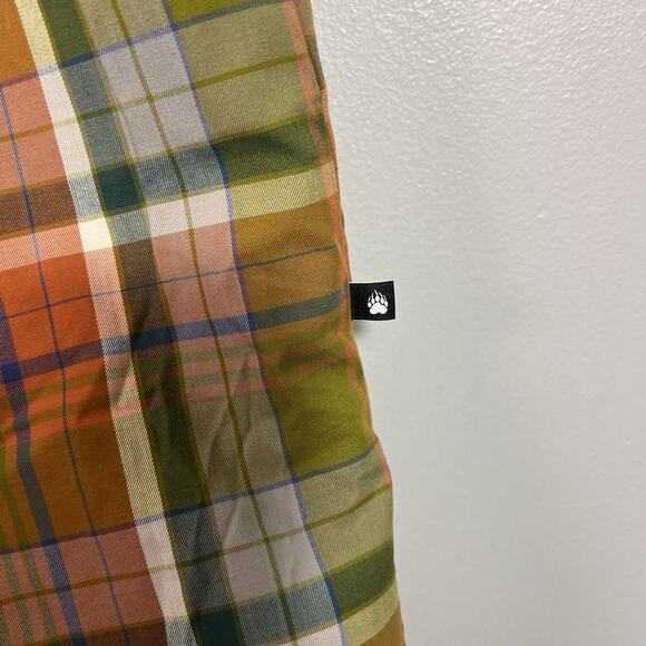 Duluth Wool Blend Plaid Short Sleeve Shirt Dress Side Pocket Sz XL Boho Casual - Picture 5 of 11